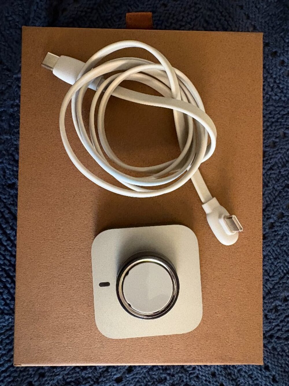 Oura Ring 4 in Black (Size 13) w/ original Charging Dock and USB-C Cable.